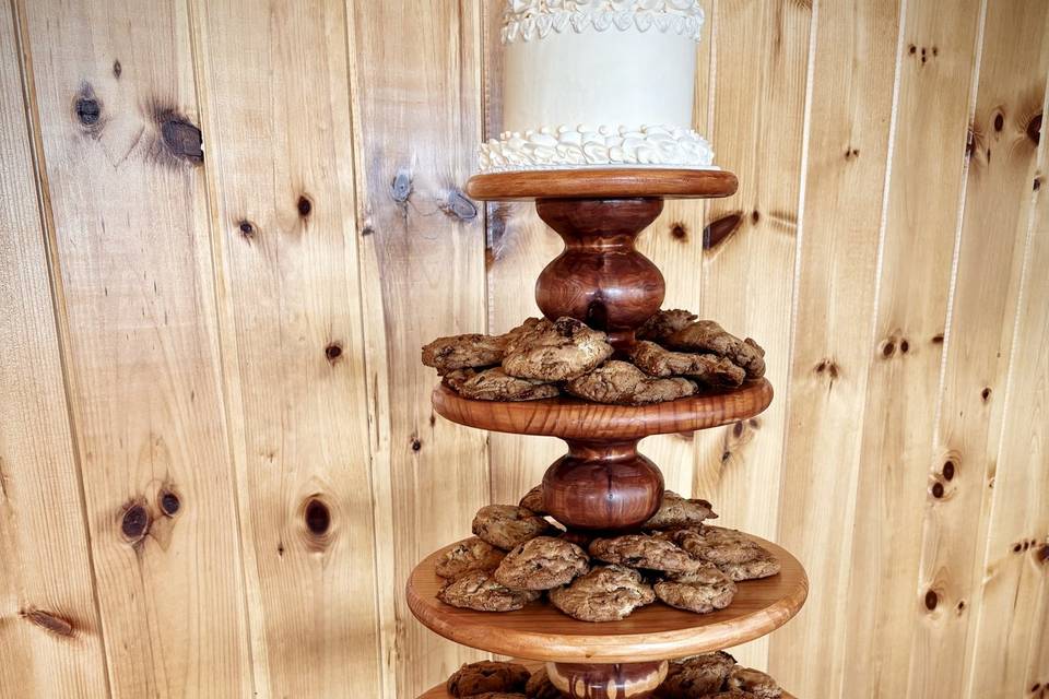 Caramel Drumstick Cookie tower