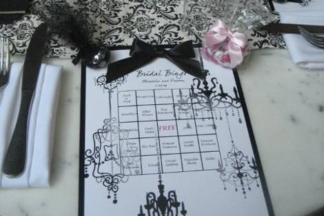 Personalized Bridal Bingo