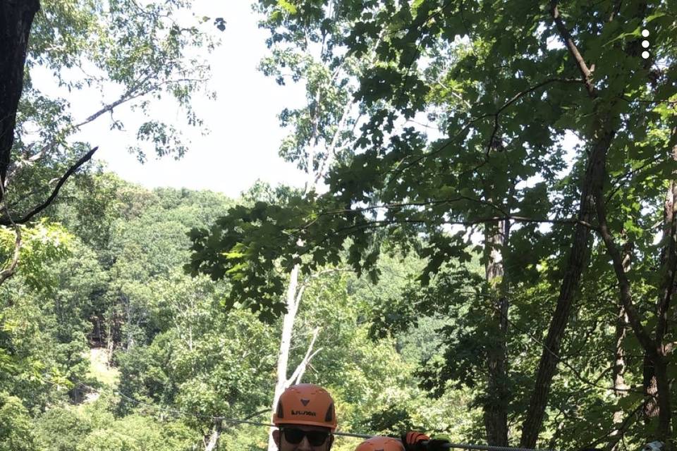 Zip Lining with your loved one