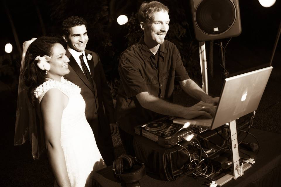 Newlyweds and their DJ