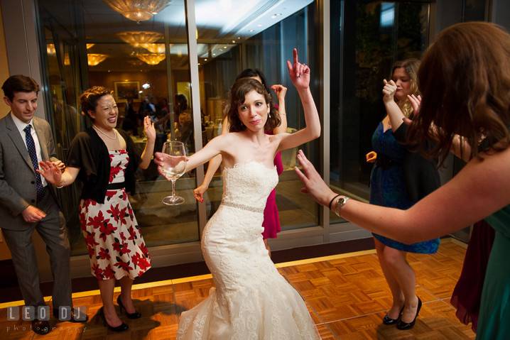 Bride dancing