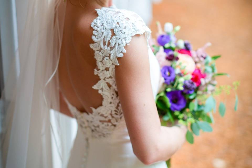 Bridal dress details