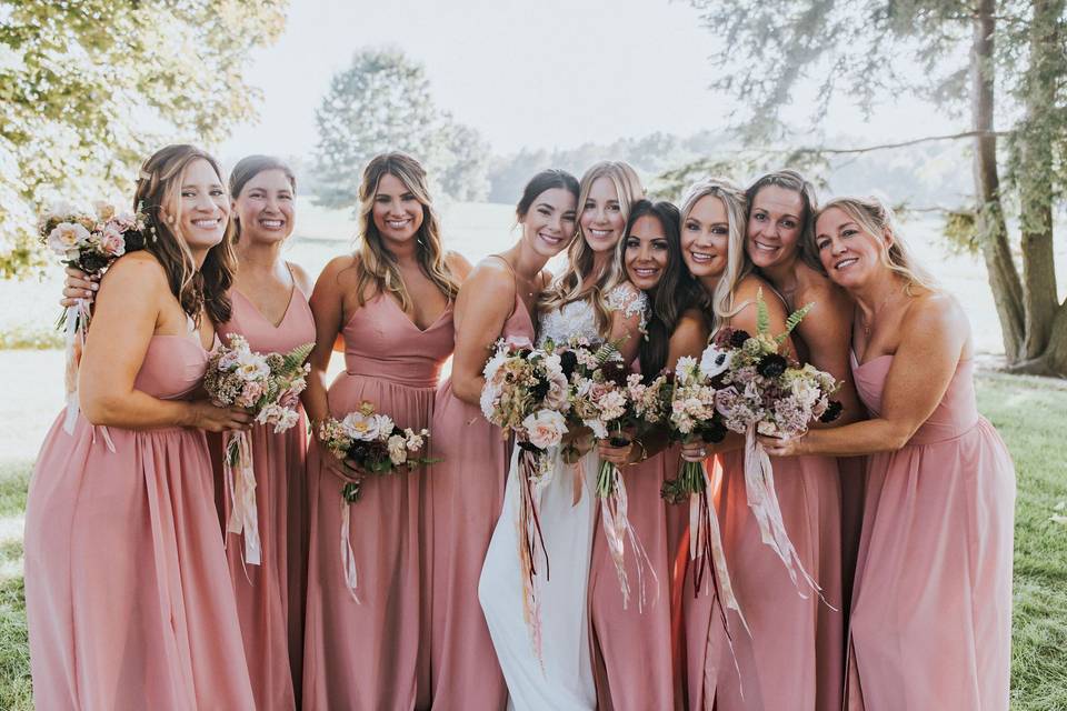 Bridesmaids dresses