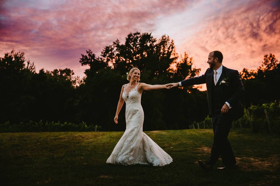 Bride + groom