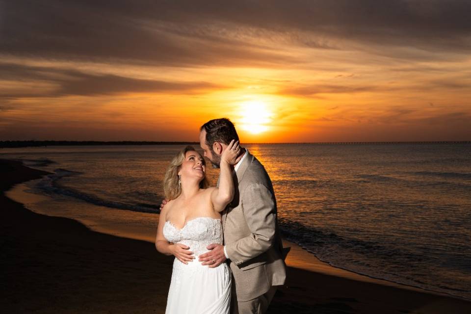 Sunset couple portraits