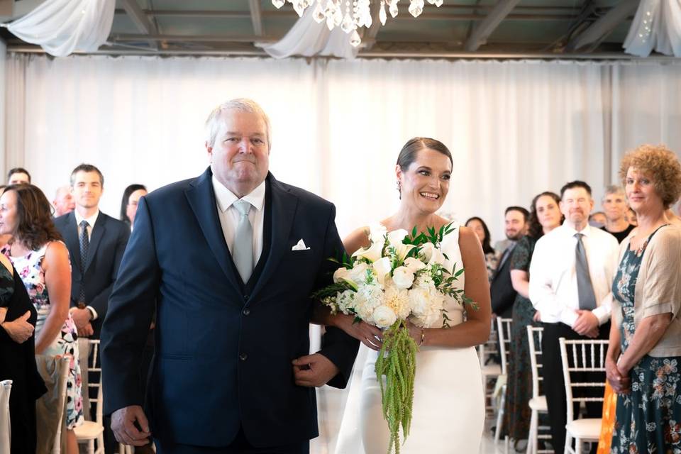 Father and bride