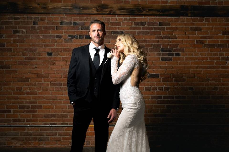 Elegant couple portrait