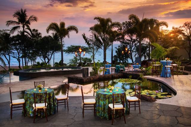 Mauka pool reception