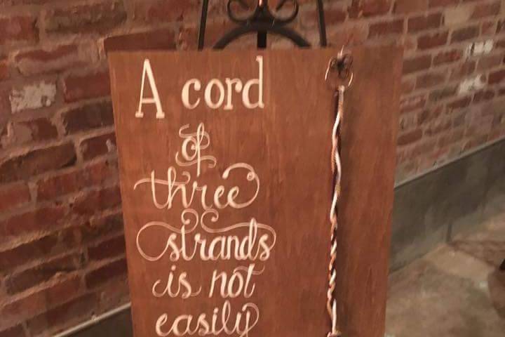 Wedding sign