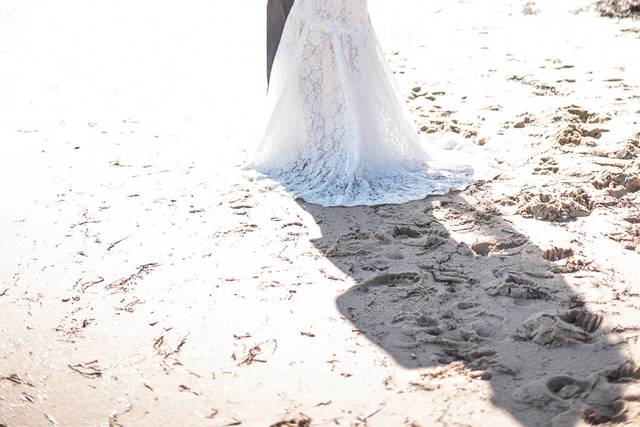 Bride and groom portrait