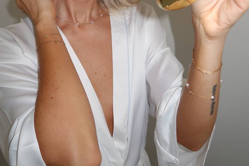 Jewelry and Engraved Mirror