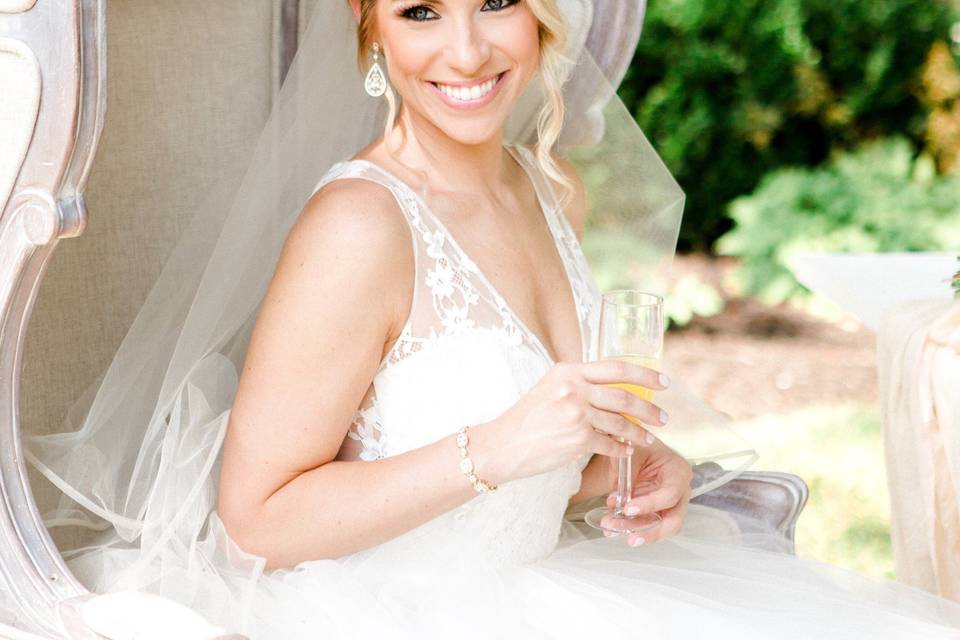 Smiling bride