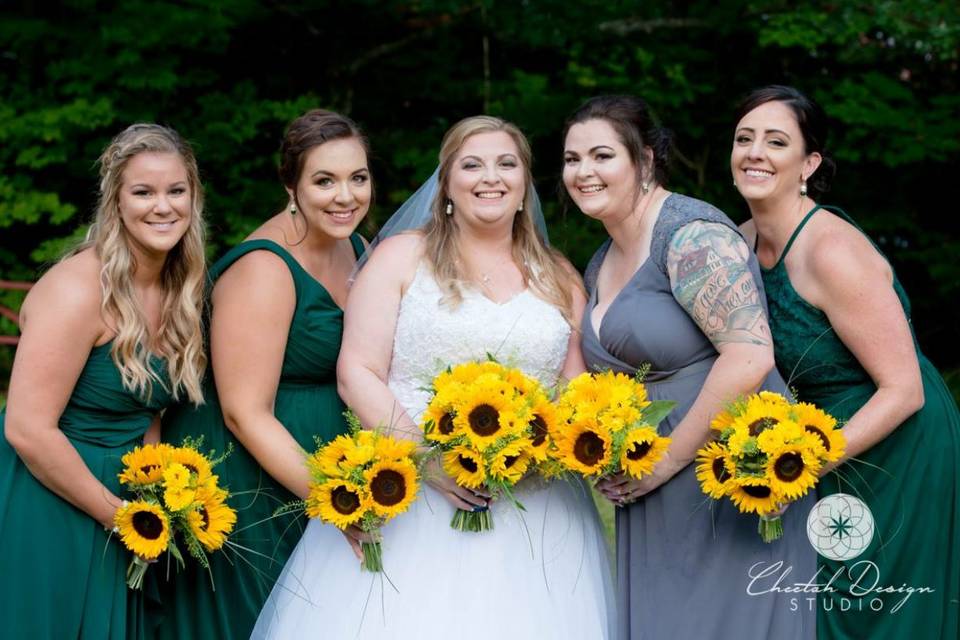 Sunflower bouquets