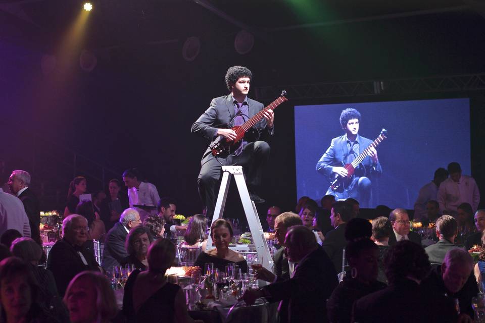Youngarts Gala - performing on a Ladder