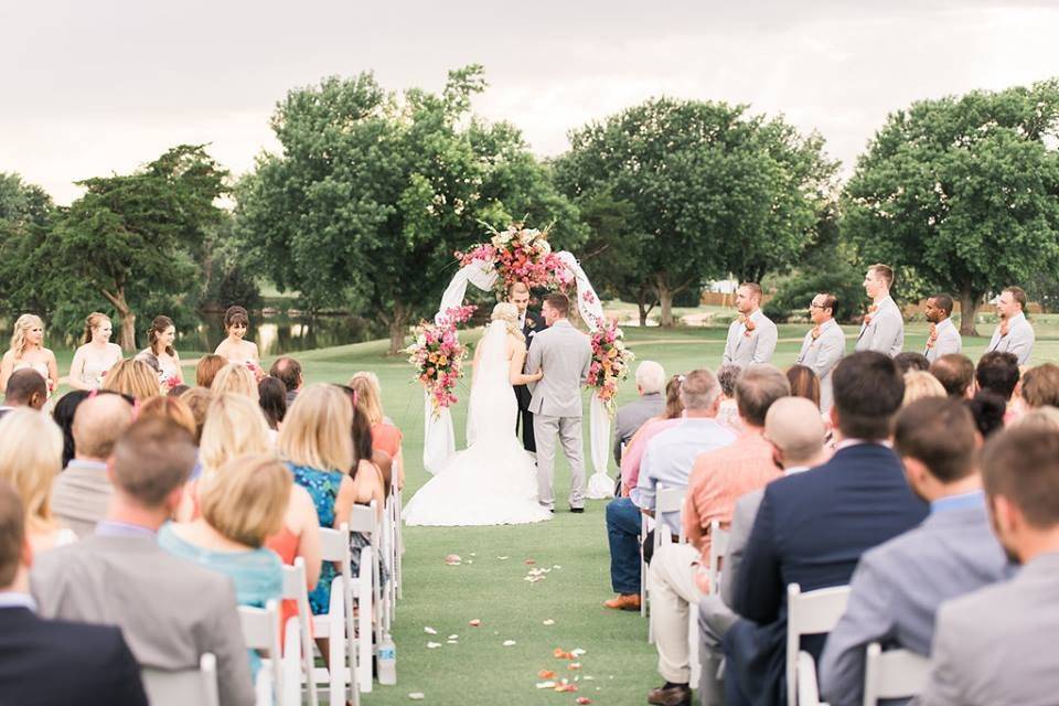 An outdoor ceremony