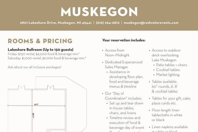 Reception Pricing