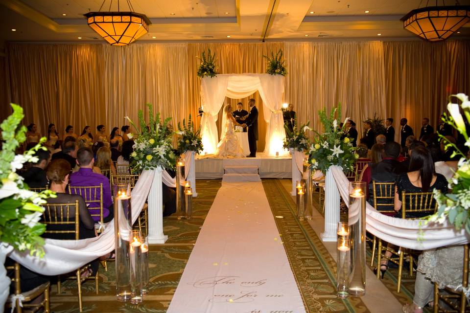 Wedding ceremony inside