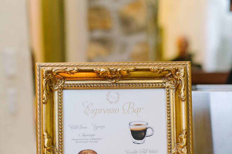 Custom Espresso Bar Sign