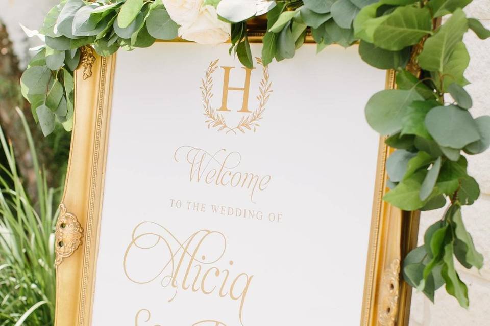 Wedding Welcome sign