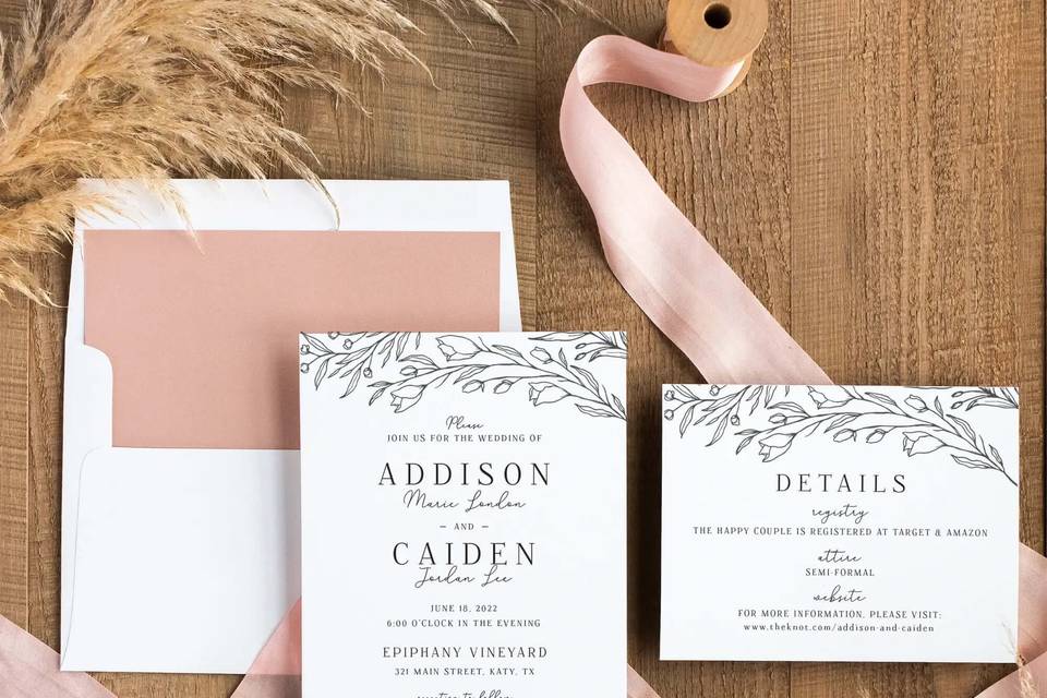 Floral Invitation Suite