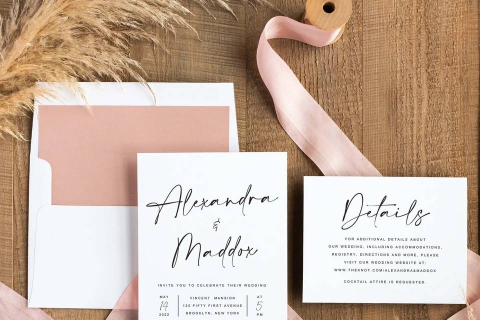 Modern Wedding Invitation