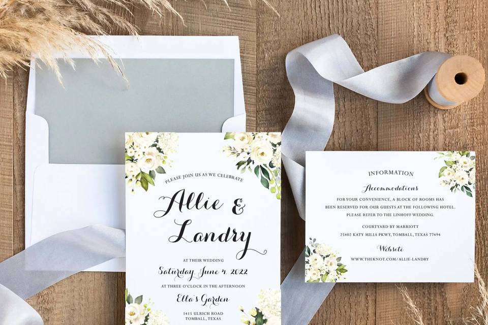 Floral Invitation Suite