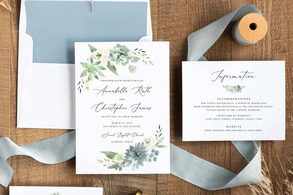 Floral Invitation Suite