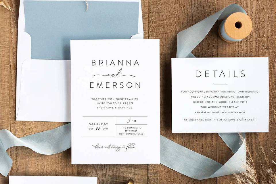 Modern Wedding Invitation