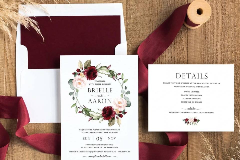 Floral Invitation Suite