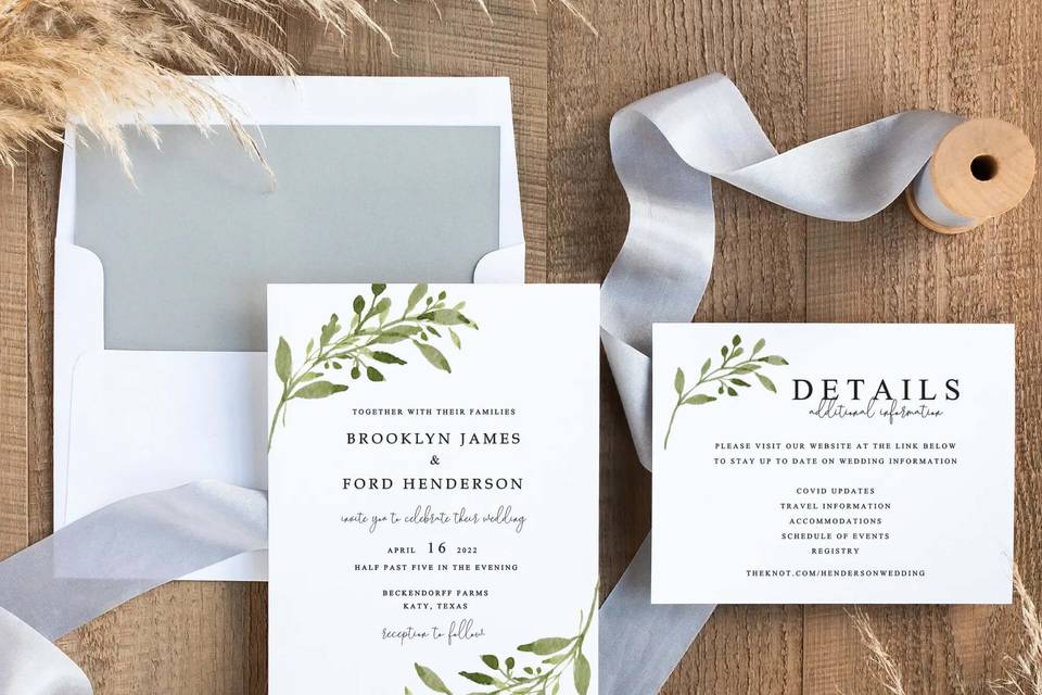 Floral Invitation Suite