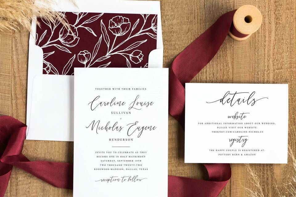 Modern Wedding Invitation