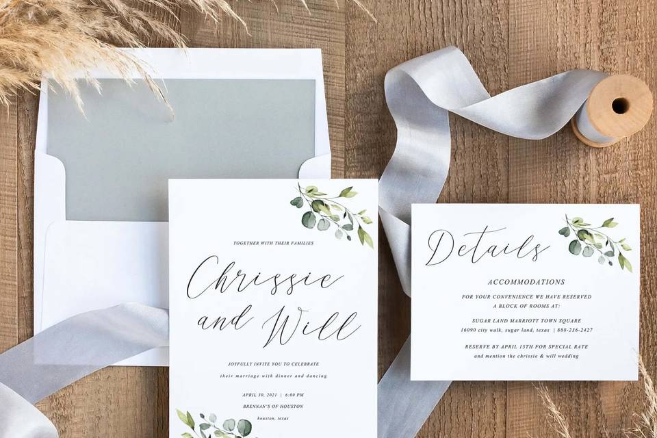 Floral Invitation Suite