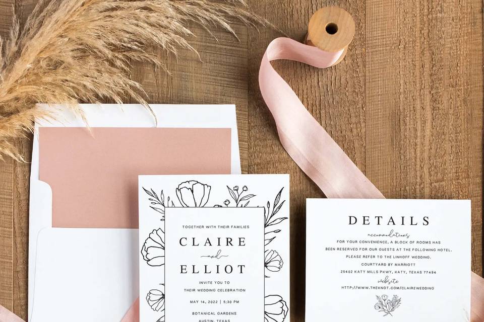 Floral Invitation Suite