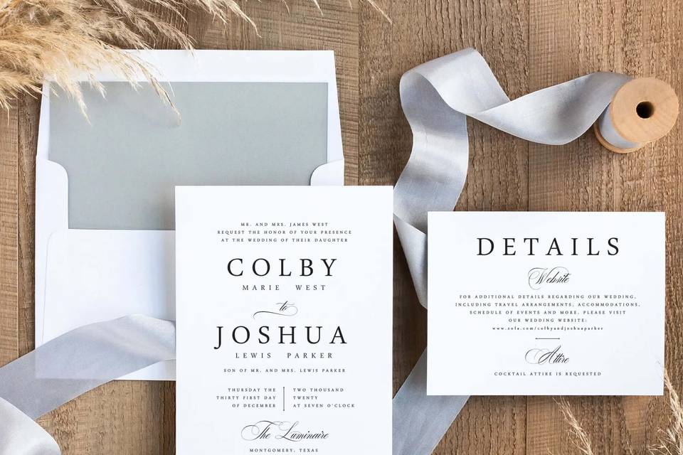 Modern Wedding Invitation