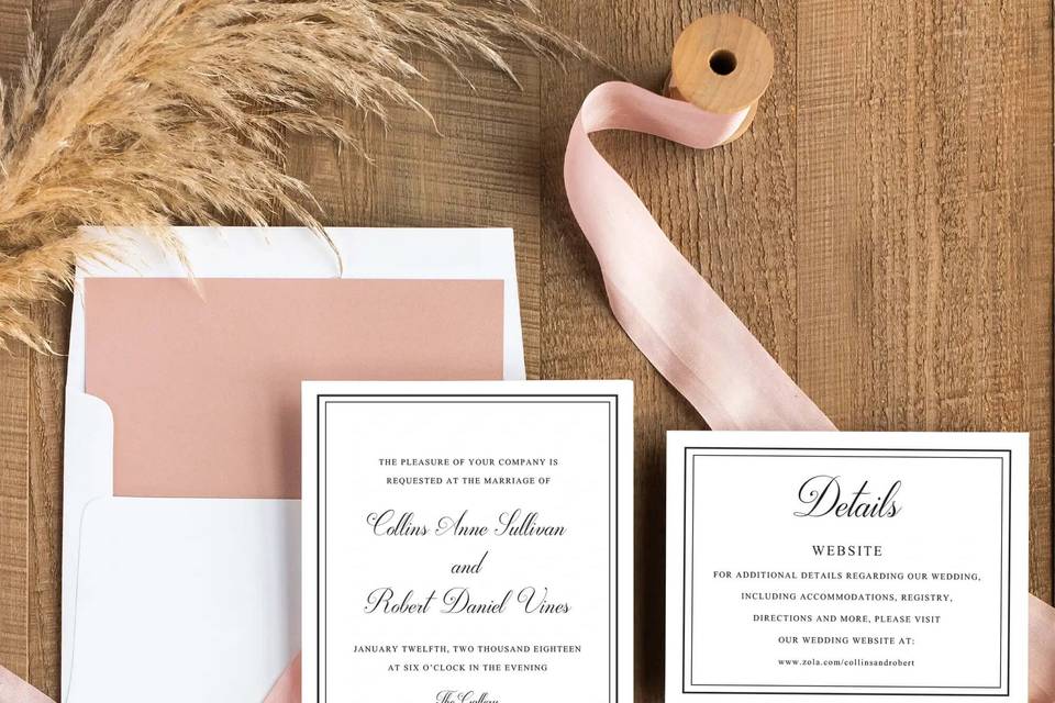 Timeless Wedding Invitation