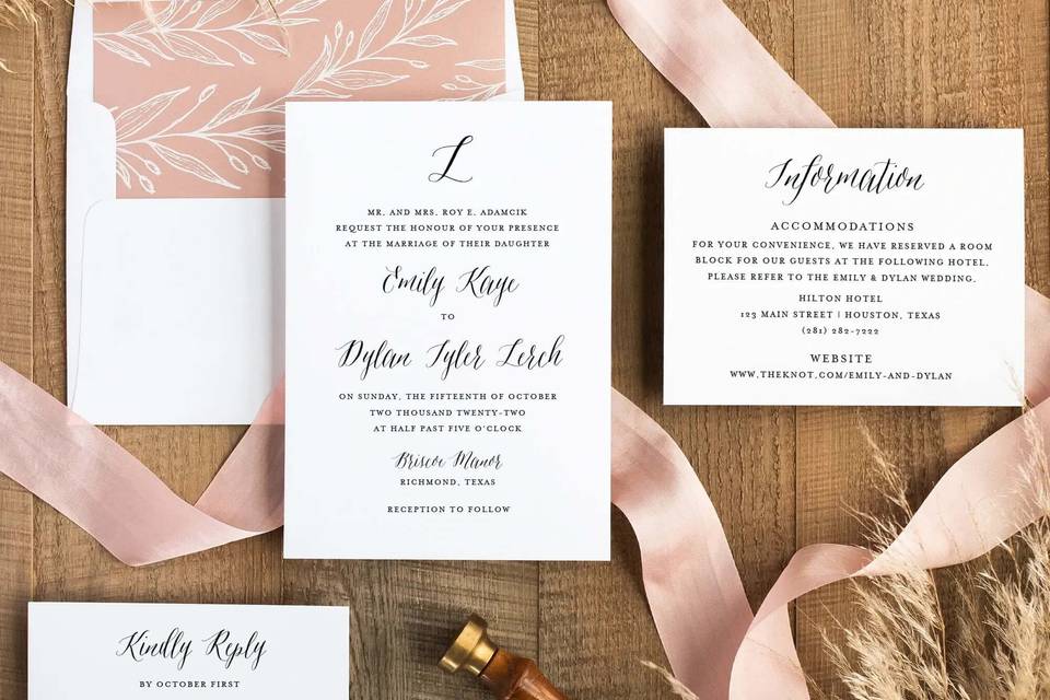 Timeless Wedding Invitation