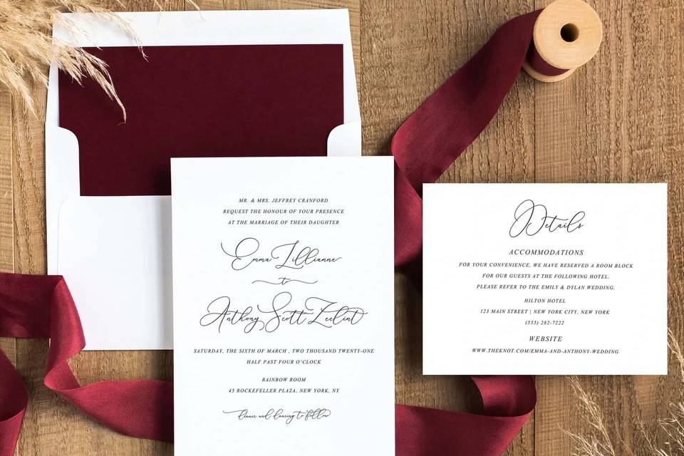 Timeless Wedding Invitation