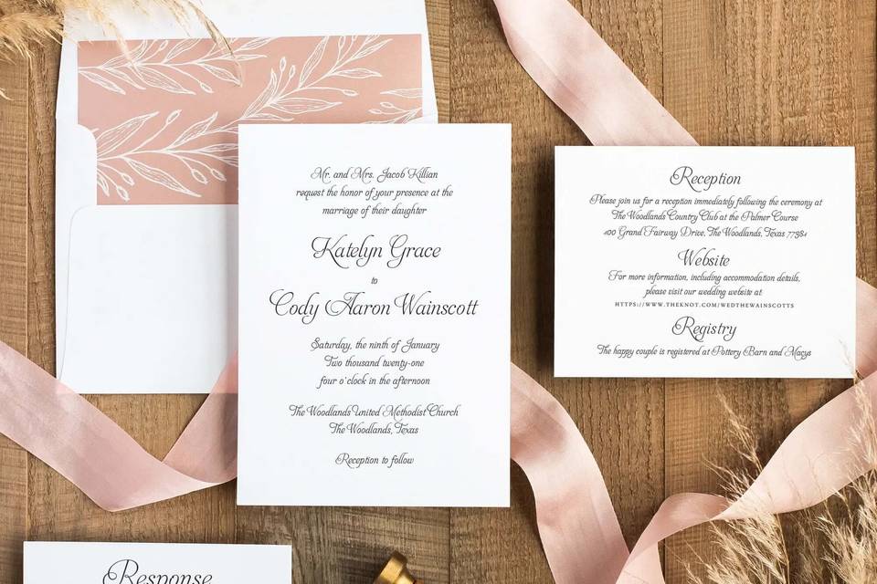 Timeless Wedding Invitation