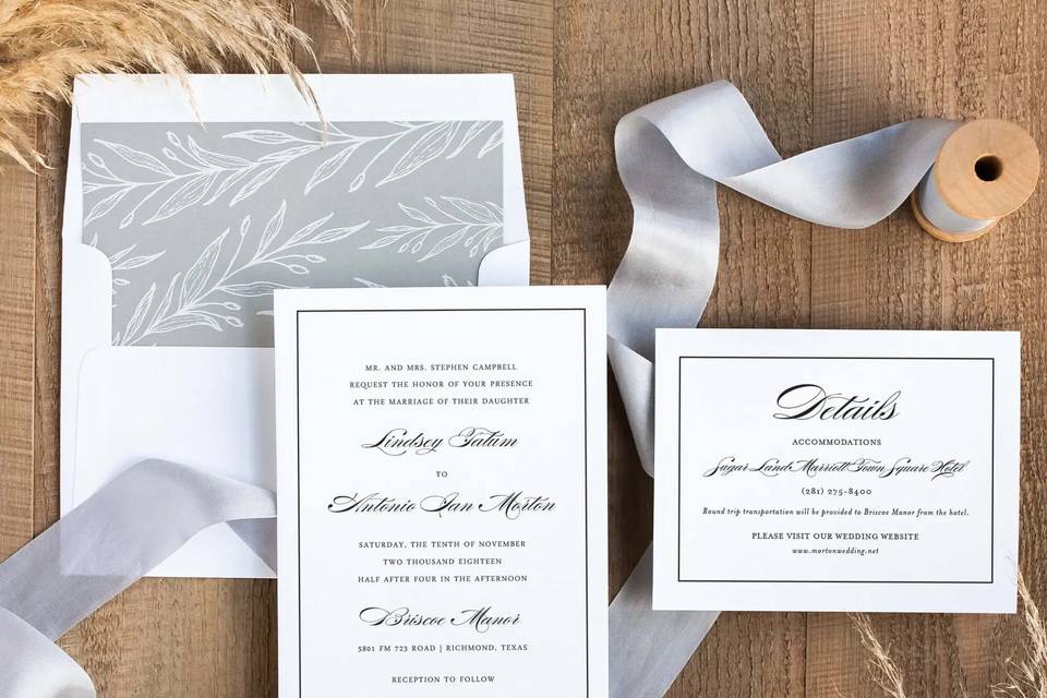 Timeless Wedding Invitation