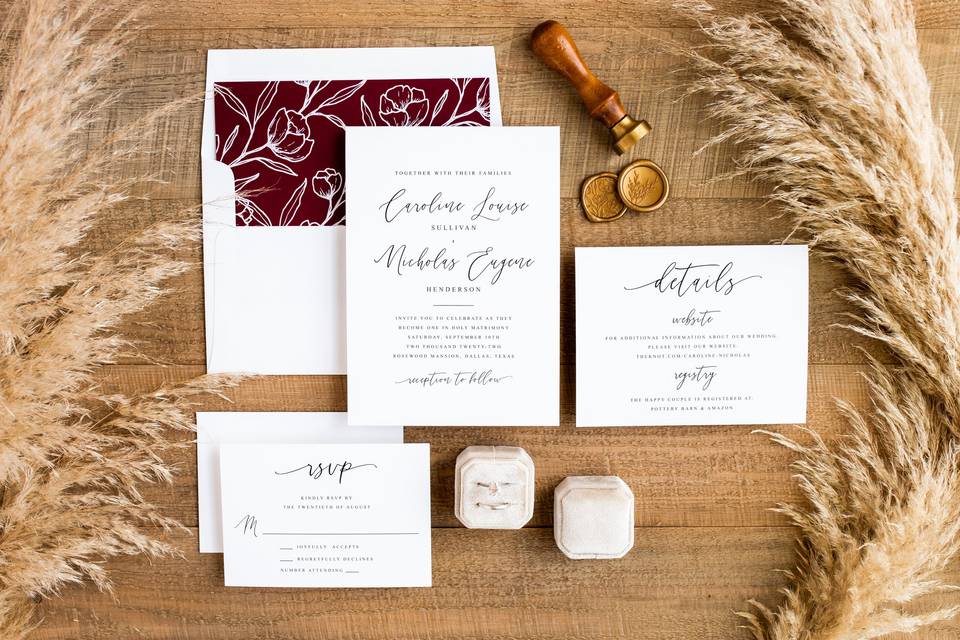 Wedding Invitation Suite