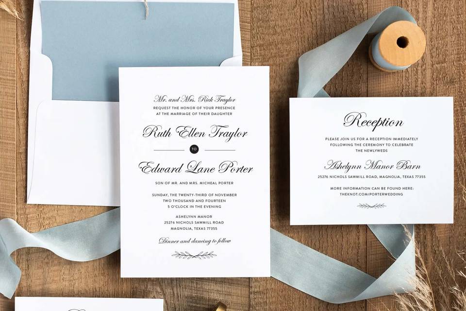 Timeless Wedding Invitation