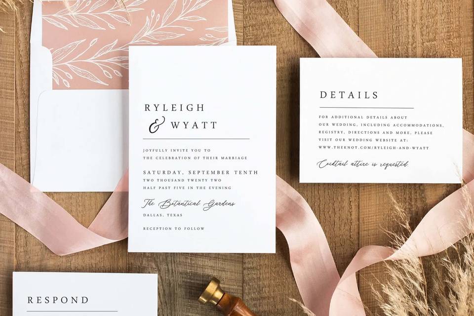 Modern Wedding Invitation