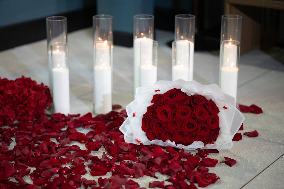 Blooms and Candlelight