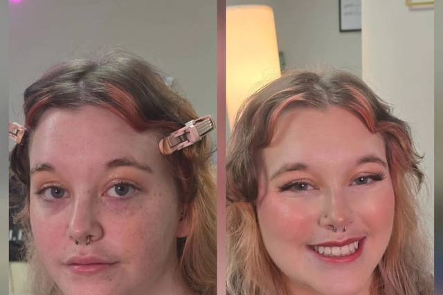 Before/After soft glam