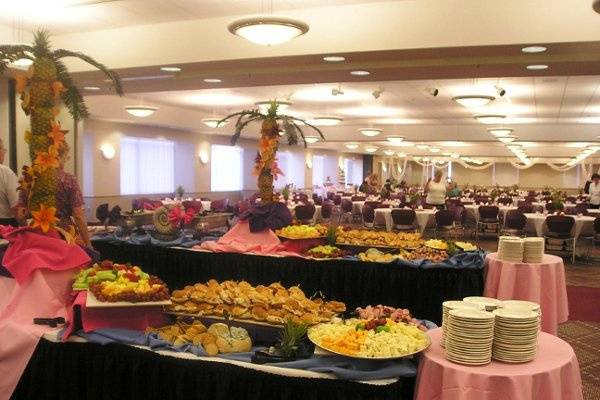 Buffet table