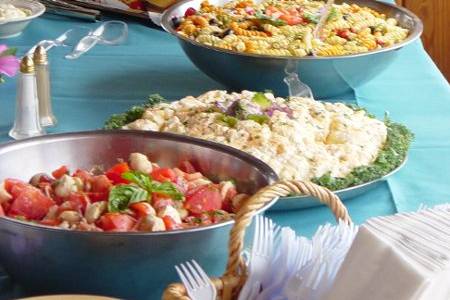 Buffet table