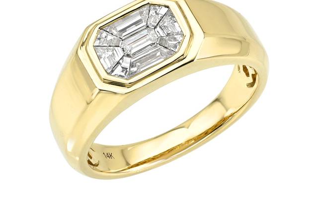 Mosaic diamond band