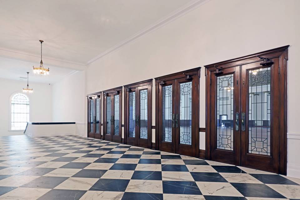 Black and White Foyer