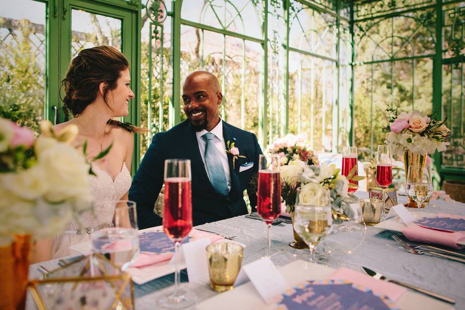 At the sweetheart's table