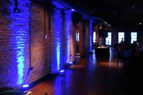 Blue Uplighting